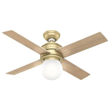 Hunter Hepburn 44" Ceiling Fan with LED Light in Modern Brass, , large