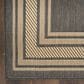 Nourison Horizon HOZ03 Charcoal 10" x 14" Indoor/Outdoor Area Rug, , large