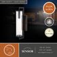 Vaxcel Morgan Park 20" 1-Light Dusk-to-Dawn Sensor Outdoor Wall Sconce in Matte Black, , large