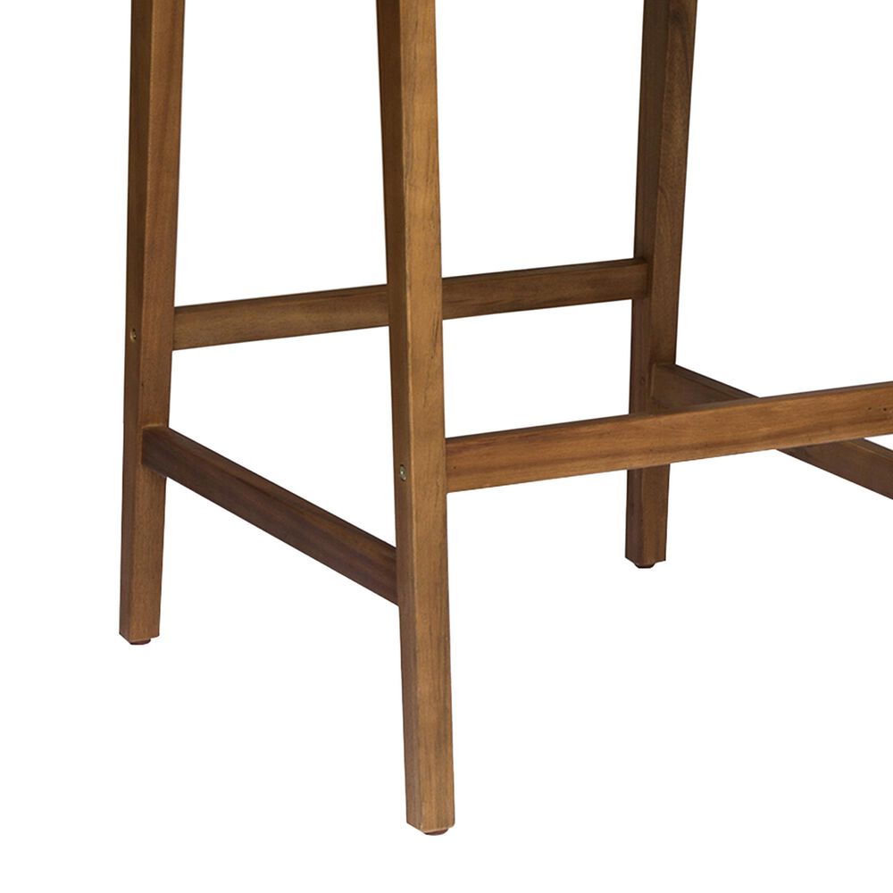 Hearth and Haven Perla Outdoor Bar Stool with Cushion in Brown &#40;Set of 2&#41;, , large