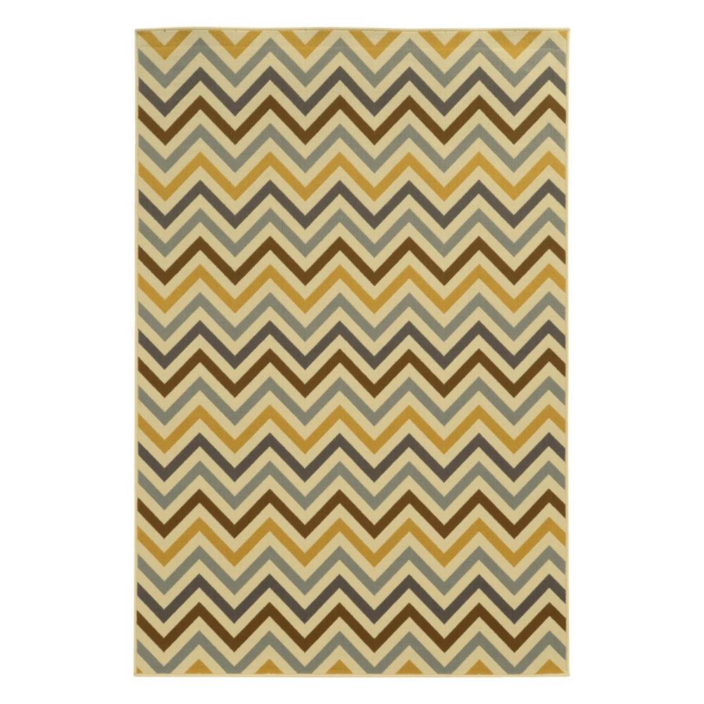 Oriental Weavers Riviera 4593A 2"5" x 4"5" Ivory Area Rug, , large