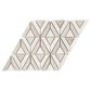 Soho Studio Avant Garde Asian Statuary and Wooden Beige 7" x 8" Triangle on Marble Mosaic Sheet, , large