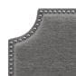 The Monday Company Twin Upholstered Headboard in Gray, , large