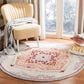 Safavieh Micro-Loop 5" Round Beige and Orange Area Rug, , large