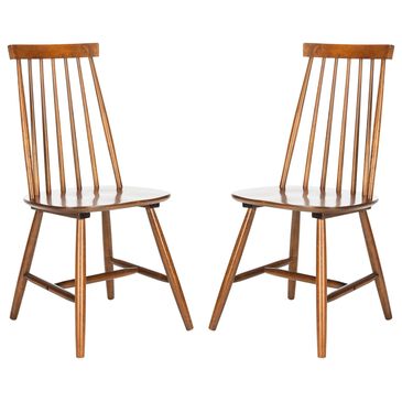 Safavieh Priam Dining Chair in Walnut (Set of 2), , large