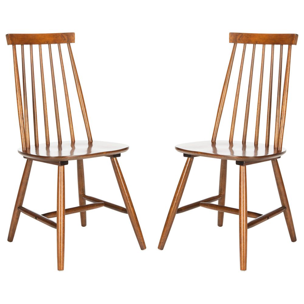 Safavieh Priam Dining Chair in Walnut (Set of 2), , large