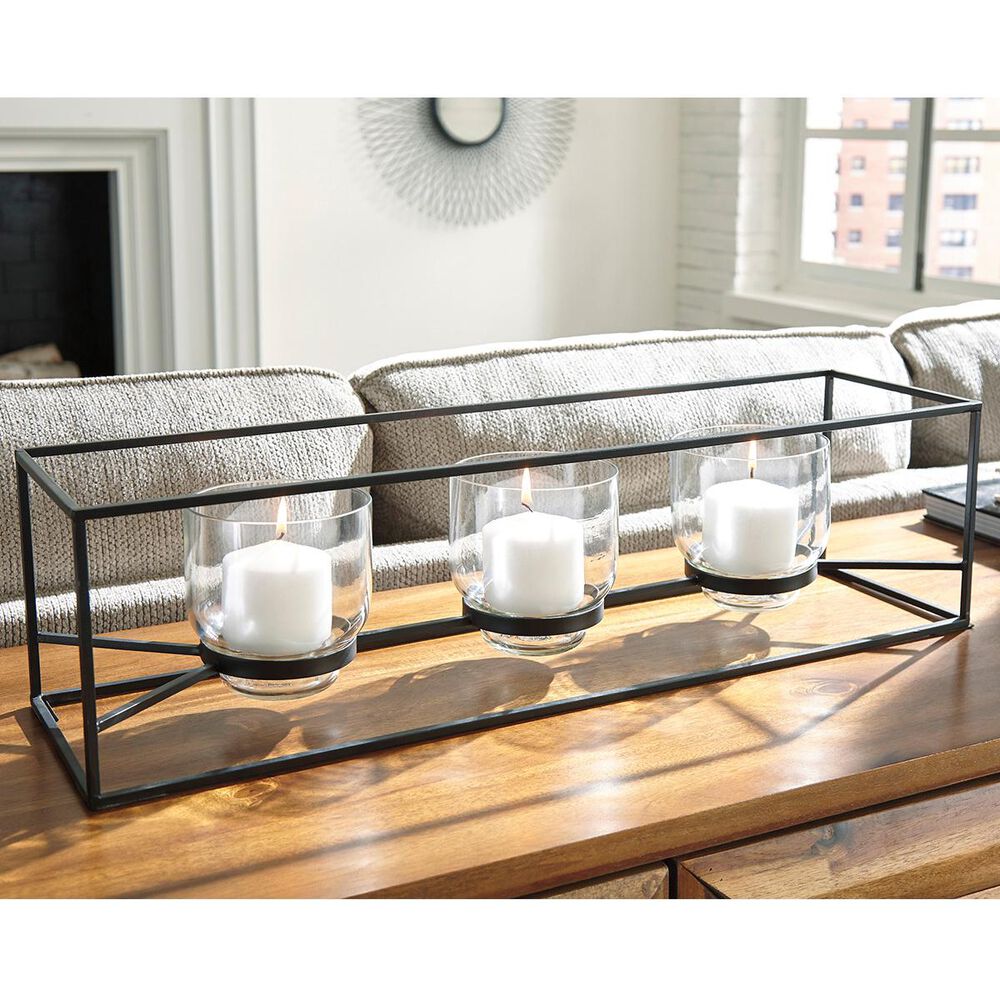 Signature Design by Ashley Jadyn Candle Holder in Black, , large