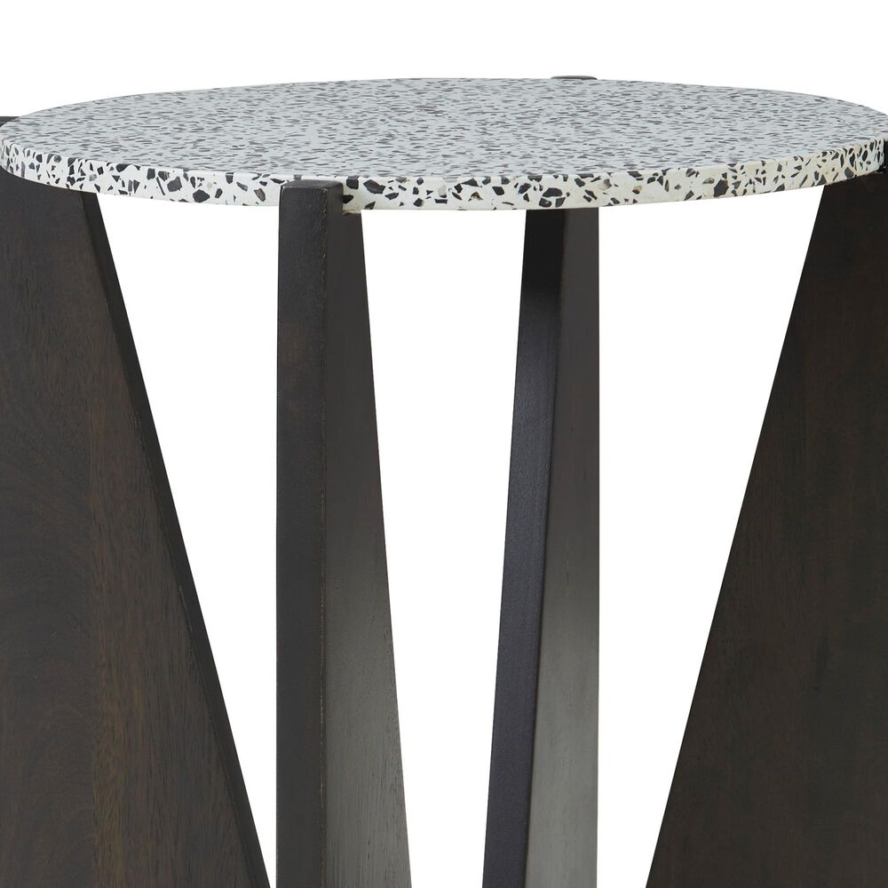 Ashley Tellrich Accent Table in Black and White, , large