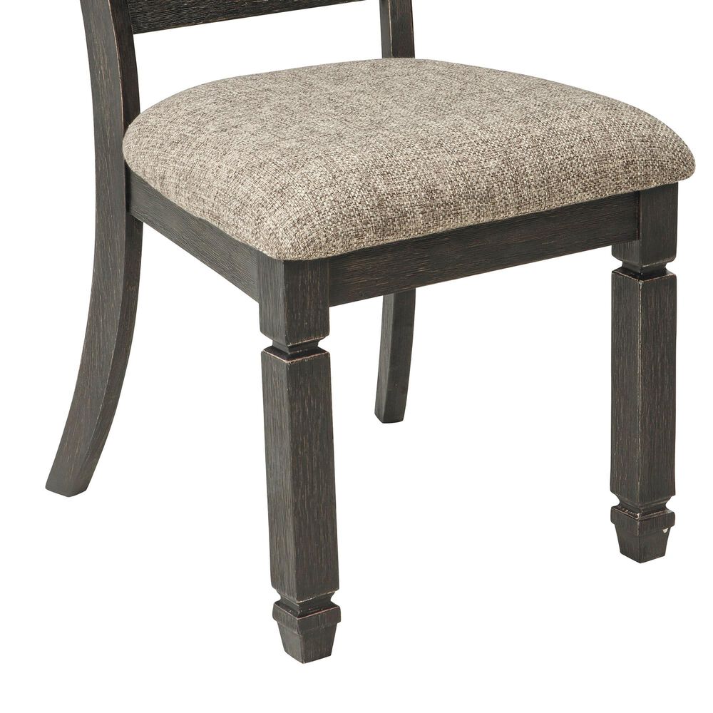 Ashley Tyler Creek Dining Chair Set of 2 in Black and Grayish Brown, , large