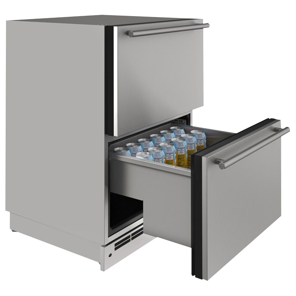 U-Line 24&quot; Refrigerator Drawers in Stainless Steel, , large