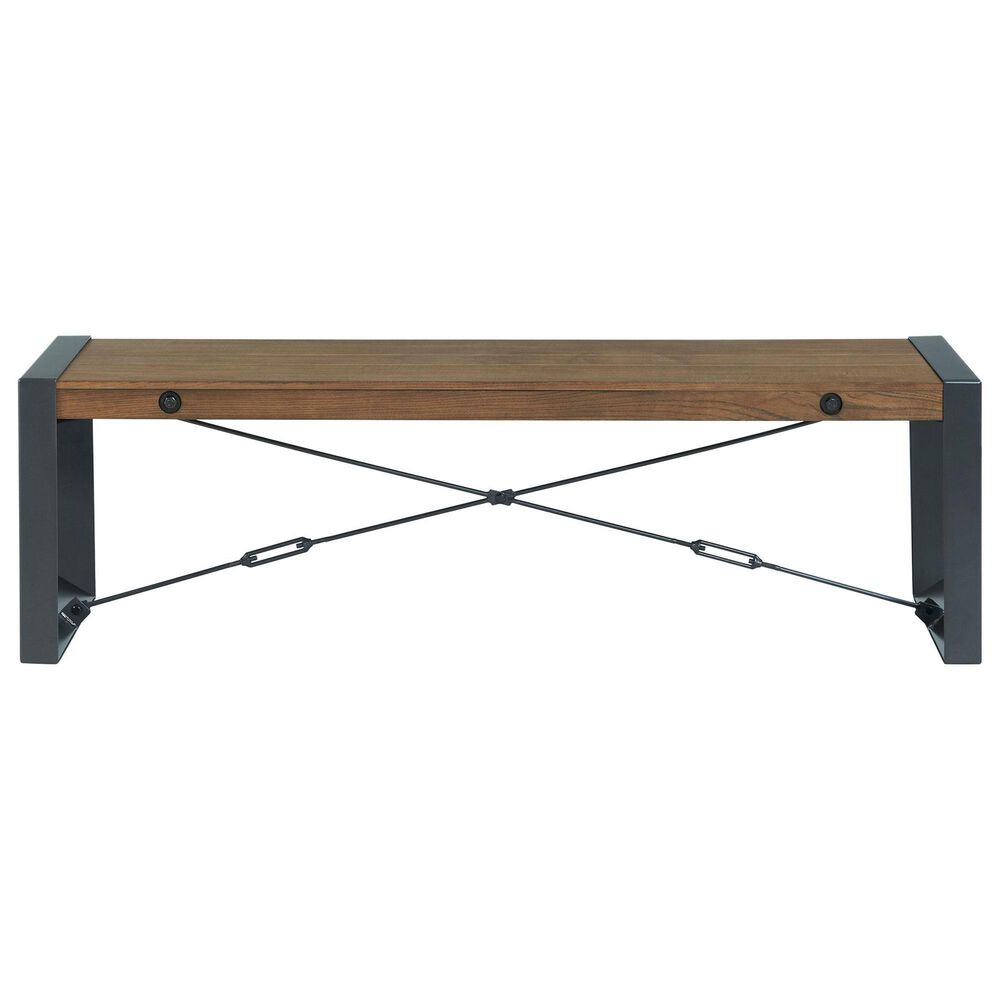 Other Micah Dining Bench in Gunmetal and Walnut, , large