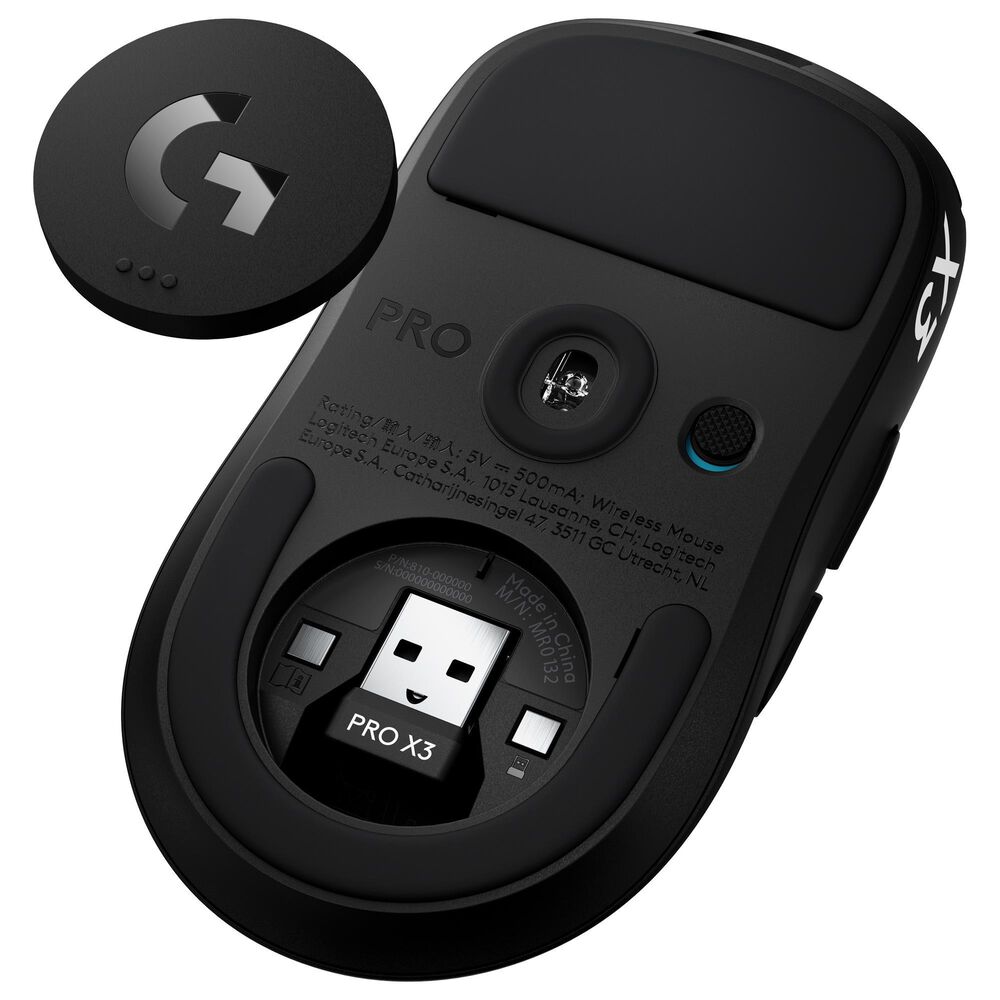 Logitech Pro X3 Superstrike Wireless Gaming Mouse in Black, , large