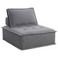 37B Paxton Armless Chair in Columbia Charcoal, , large