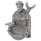The Gerson Company 18.5" St. Francis Bird Bath in Grey, , large
