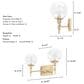 Hunter Xidane 2-Light Vanity in Alturas Gold, , large