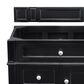 James Martin Vanities Brittany 30" Single Bathroom Vanity in Black Onyx with 3 cm Charcoal Soapstone Quartz Top and Rectangle Sink, , large