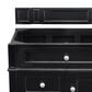 James Martin Vanities Brittany 30" Single Bathroom Vanity in Black Onyx with 3 cm Charcoal Soapstone Quartz Top and Rectangle Sink, , large