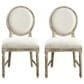 Emerald Home Furnishings Interlude Side Chair with Round Back in Sandstone Buff (Set of 2), , large