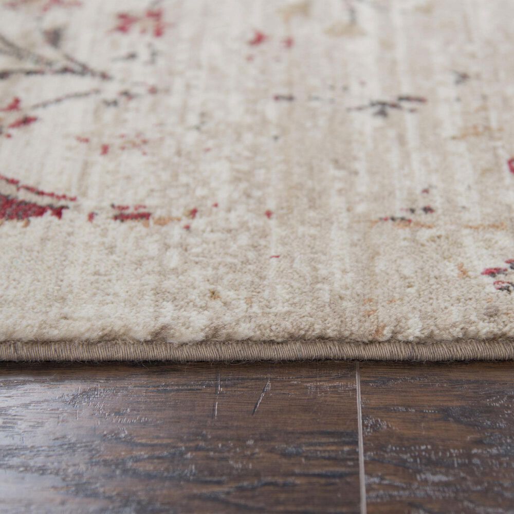 RIZZY Gossamer Gold and Beige 4' x 6' Area Rug, , large