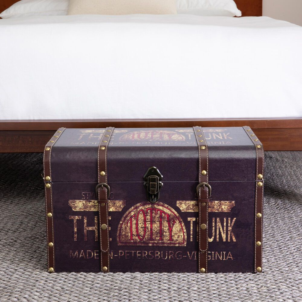 Household Essentials Large Decorative Trunk in Multicolor, , large