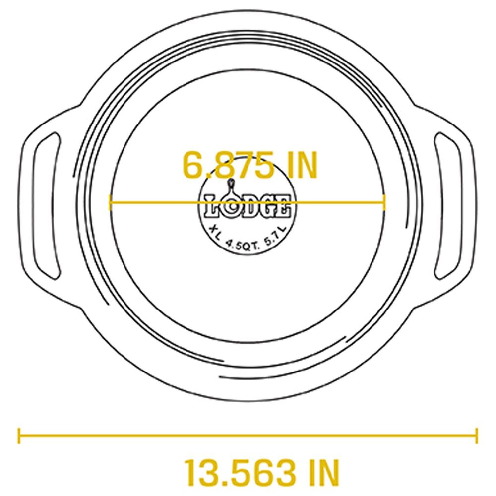 Lodge Lodge 6 quart Round Oyster White Dutch Oven - Whisk