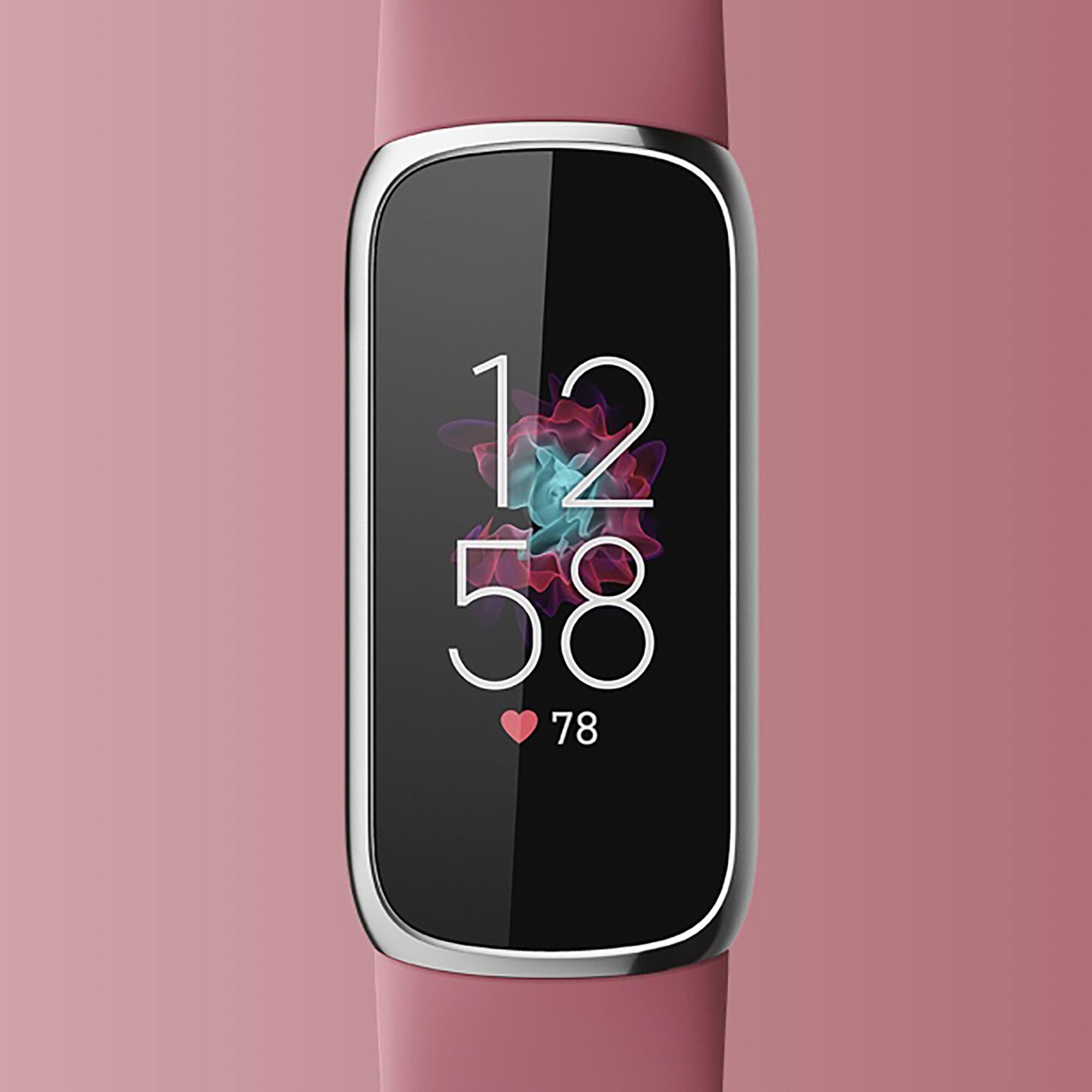 美容/健康 その他 Fitbit Luxe Tracker with Orchid Band in Platinum Stainless Steel | NFM
