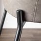 LumiSource Daniella 24" Counter Stool with Grey Upholstery in Black (Set of 2), , large