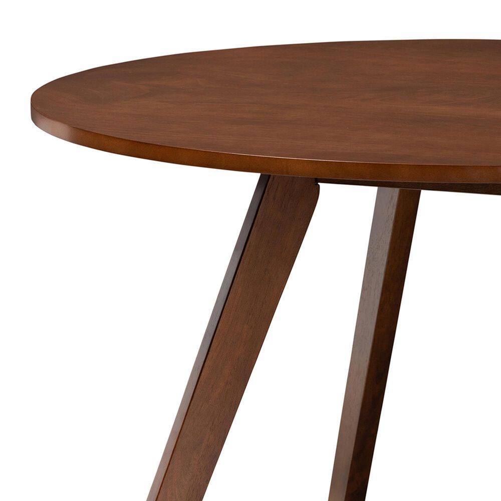 Baxton Studio Alana Dining Table in Walnut Brown - Table Only, , large