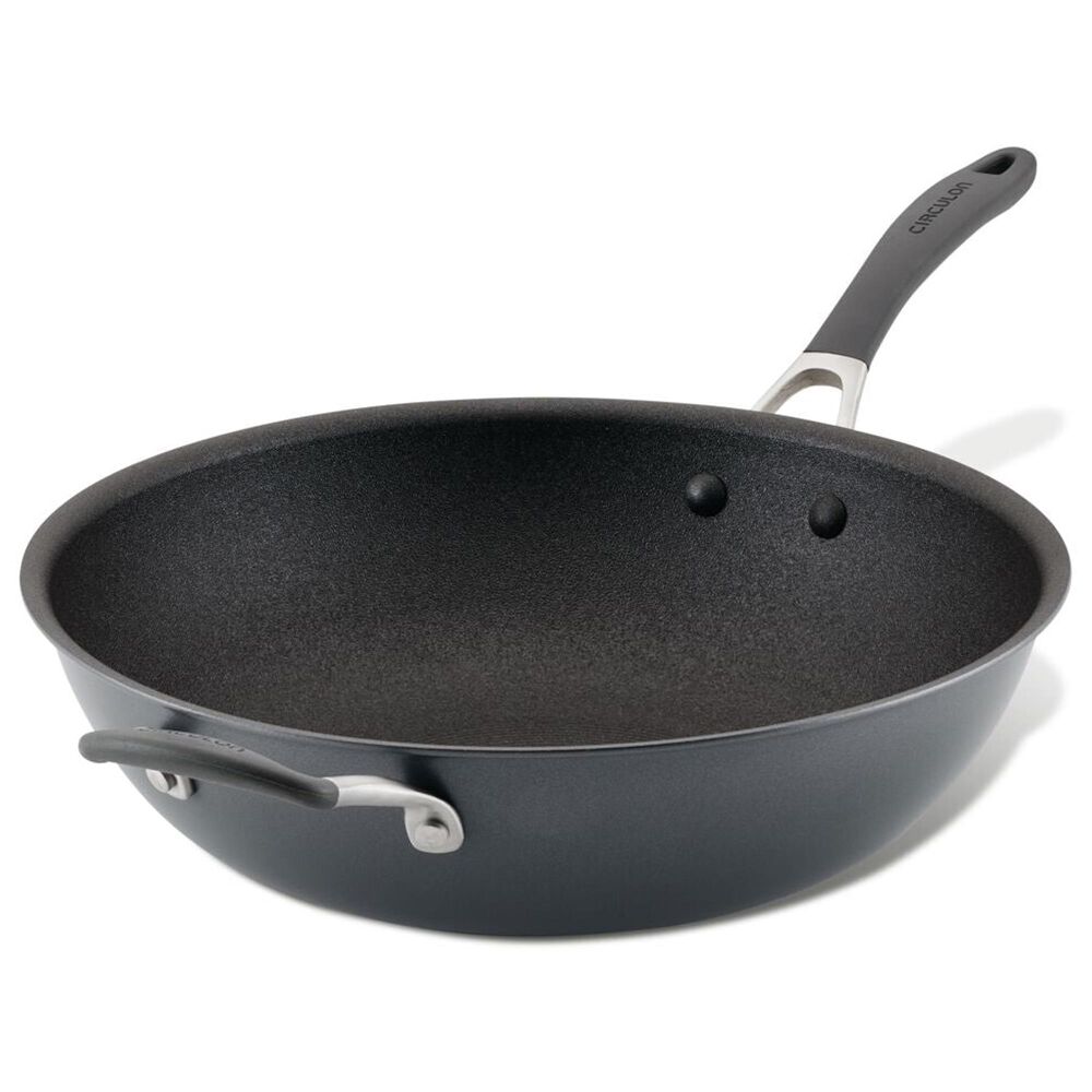 Circulon A1 Series 13" ScratchDefense Stir-Fry Frying Pan in Graphite, , large