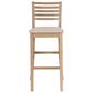 Linon Home Decor Torino Ladder Back Bar Stool in Grey Wash, , large