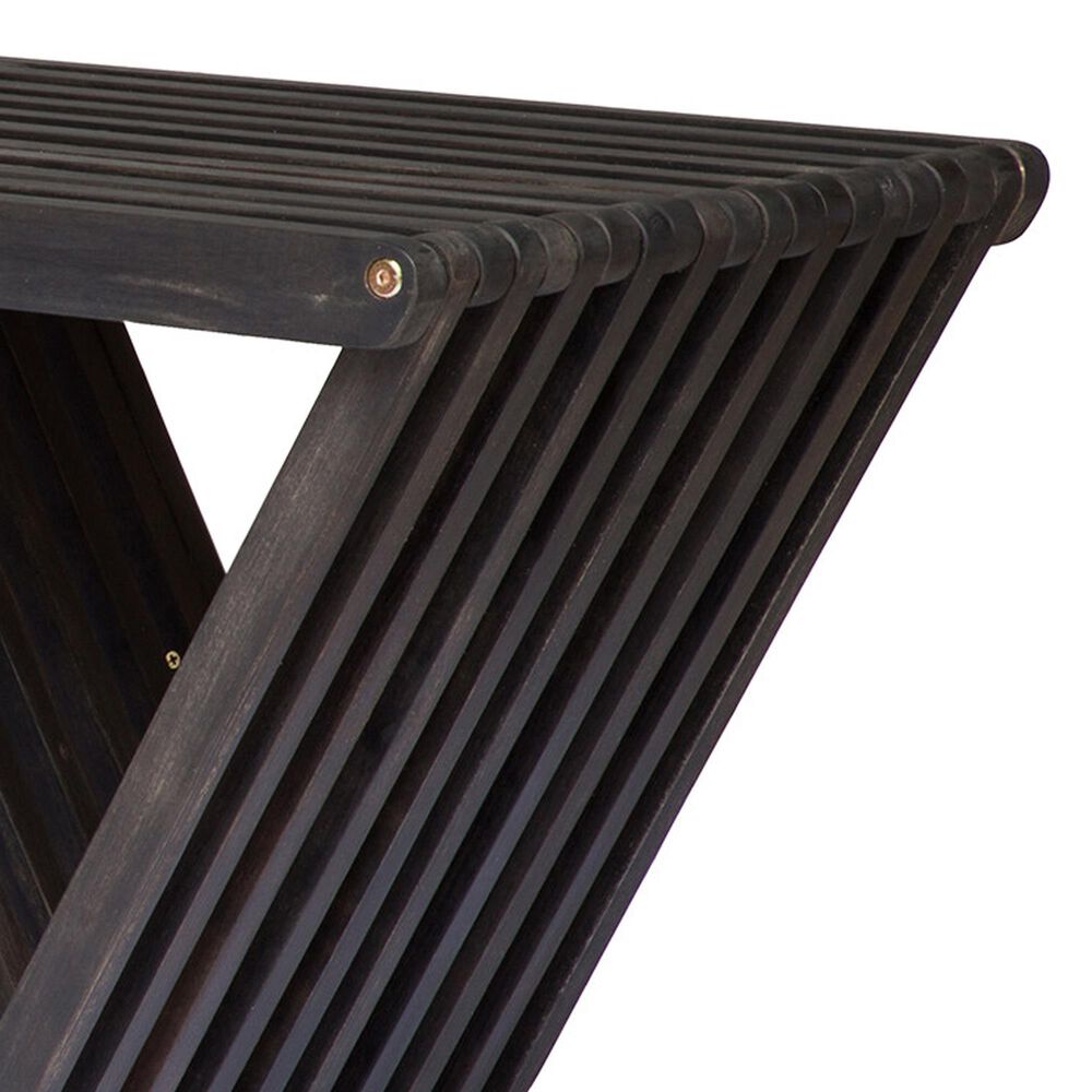 Hearth and Haven Metropol Patio Bench in Dark Grey, , large