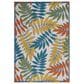 Nourison Aloha 3" x 5" Ivory and Multicolor Indoor/Outdoor Area Rug, , large