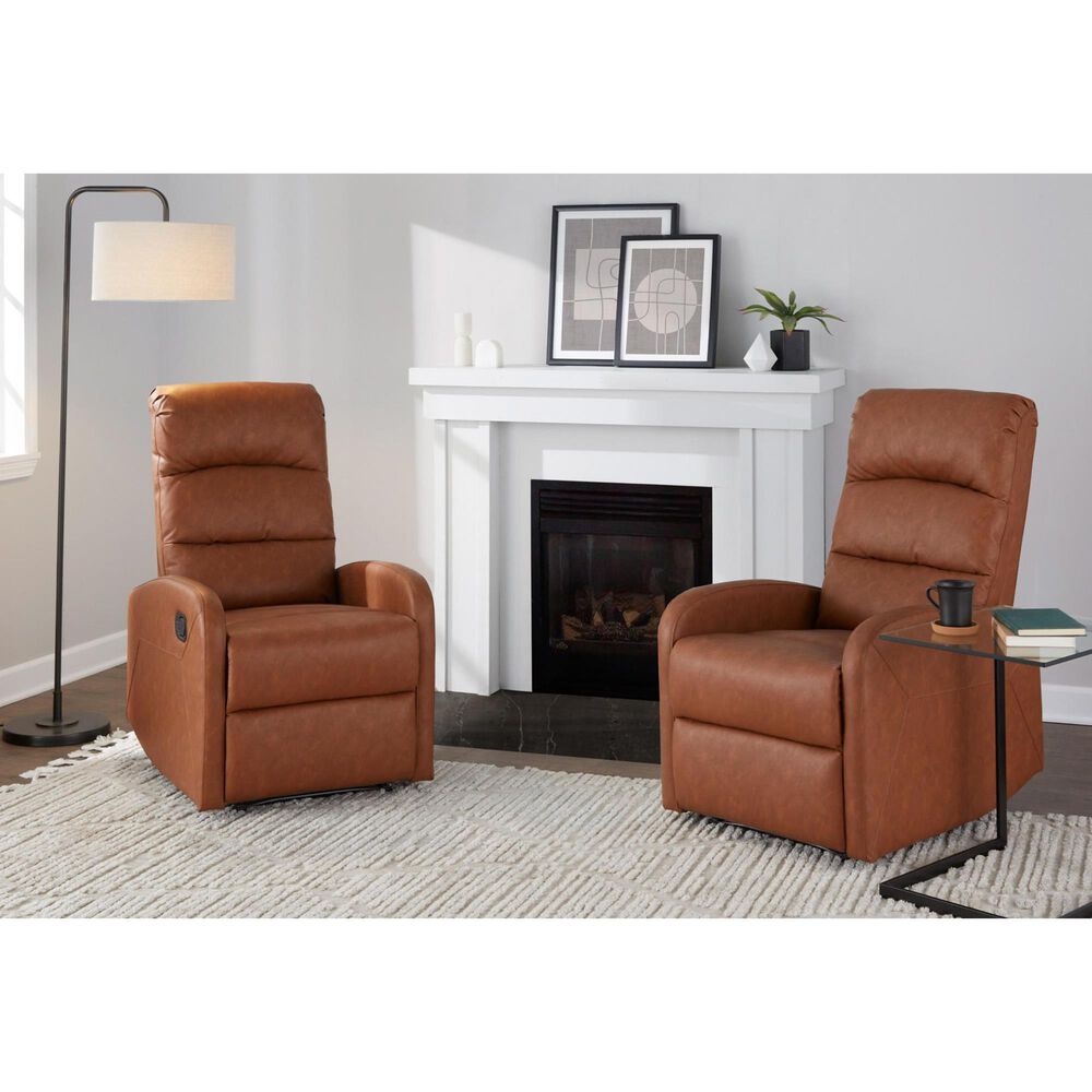Lumisource Dormi Manual Recliner in Camel, , large