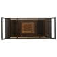 Hearth and Haven Bar Cart with Glass Top in Gray with Ice Tray, , large