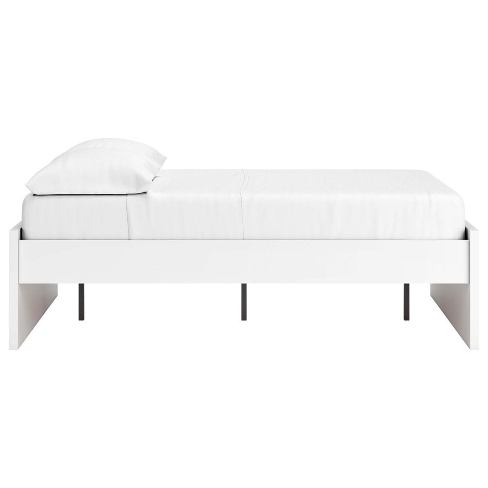 Ashley Onita Full Platform Bed with No Headboard in White, , large