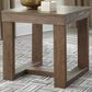 Ashley Cariton End Table in Grayish Brown, , large