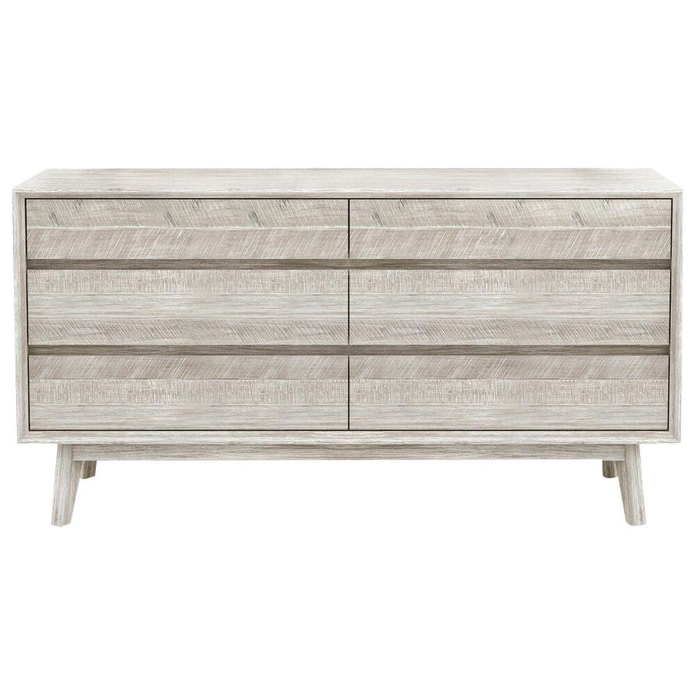37B Gia 6 Drawer Dresser in Distressed Grey, , large