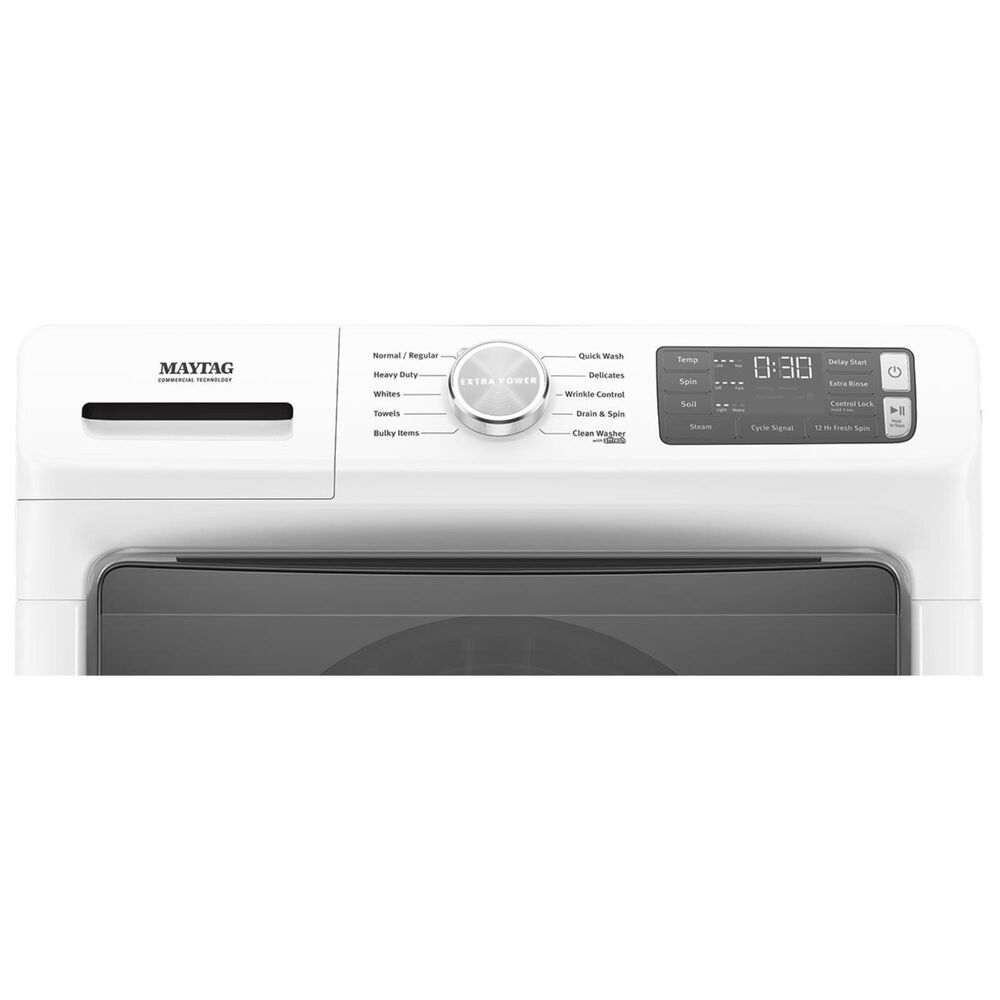 Maytag 4.5 Cu. Ft Front Load Washer with Steam in White, , large