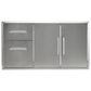 Coyote Outdoor 45" Double Access Doors and Double Drawers in Stainless Steel, , large
