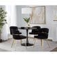 Lumisource Cinch Side Chair with Black Velvet Cushion in Gold (Set of 2), , large