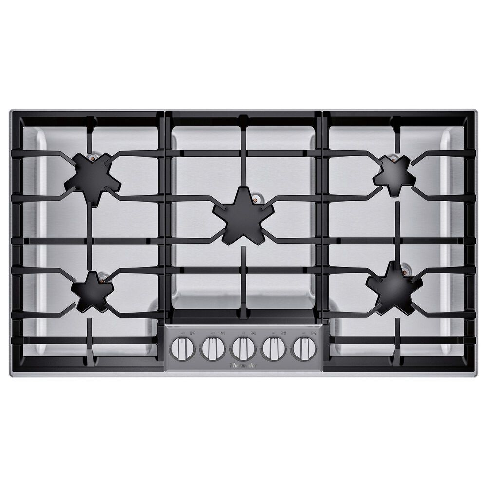 Thermador 36" Masterpiece Pedestal Star Burner Gas Cooktop - Stainless Steel, , large