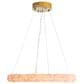 Golden Lighting Corallo 30" 1-Light LED Chandelier with Coral Shade in Gold, , large
