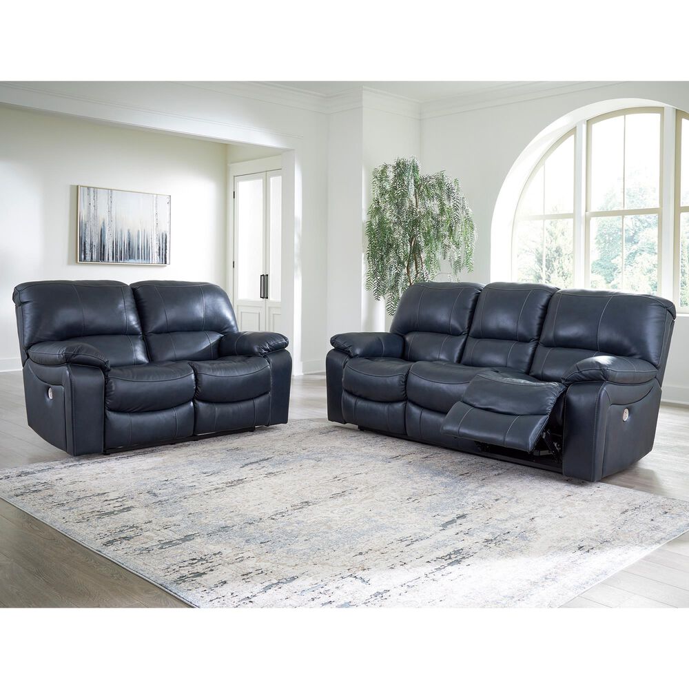 Ashley Leesworth 2-Piece Power Reclining Living Room Set in Ocean, , large