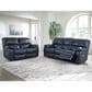 Ashley Leesworth 2-Piece Power Reclining Living Room Set in Ocean, , large