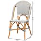 Baxton Studio Genica Side Chair in Black, White and Natural Brown, , large