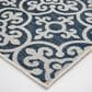 Central Oriental New Zealand Need 5"3" x 7"7" Cobalt and Ecru Area Rug, , large