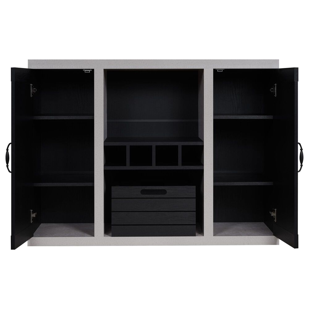 Furniture of America Taylor Buffet in Black/Cement, , large
