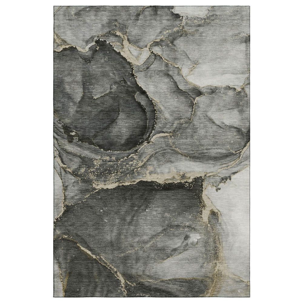 Dalyn Rug Company Odyssey 8" Round Charcoal Area Rug, , large