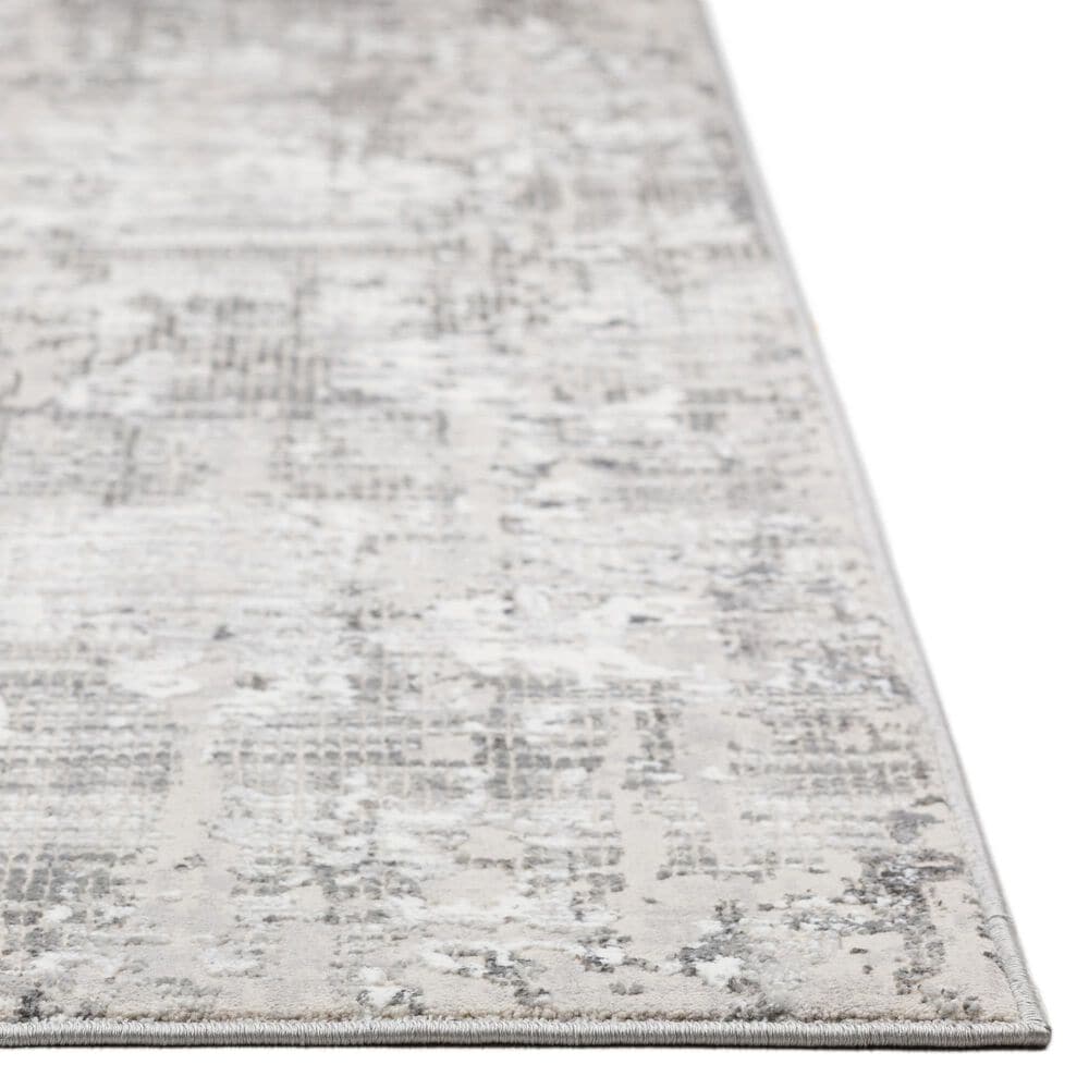 Dalyn Rug Company Rhodes Striped 5&#39;1&quot; x 7&#39;5&quot; Silver Area Rug, , large
