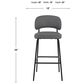 New Heritage Design Blythe Bar Stool in Black, , large